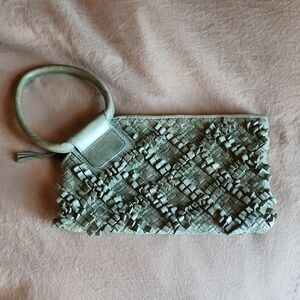 HOBO Textured Gray Wristlet